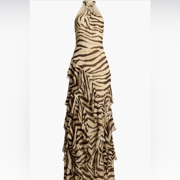 Lauren Ralph
Lauren
Ruffle Gown Elegant Zebra Print Maxi Dress - Picture 1 of 7